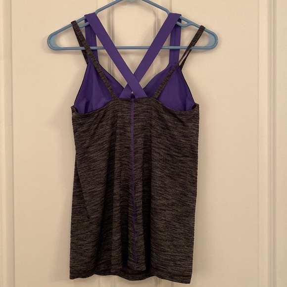 Lululemon Women's Grey and Purple Tank Top - Picture 5 of 9